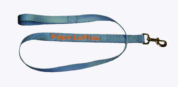 Solid Color Double Thick Leash - 3/4" Width